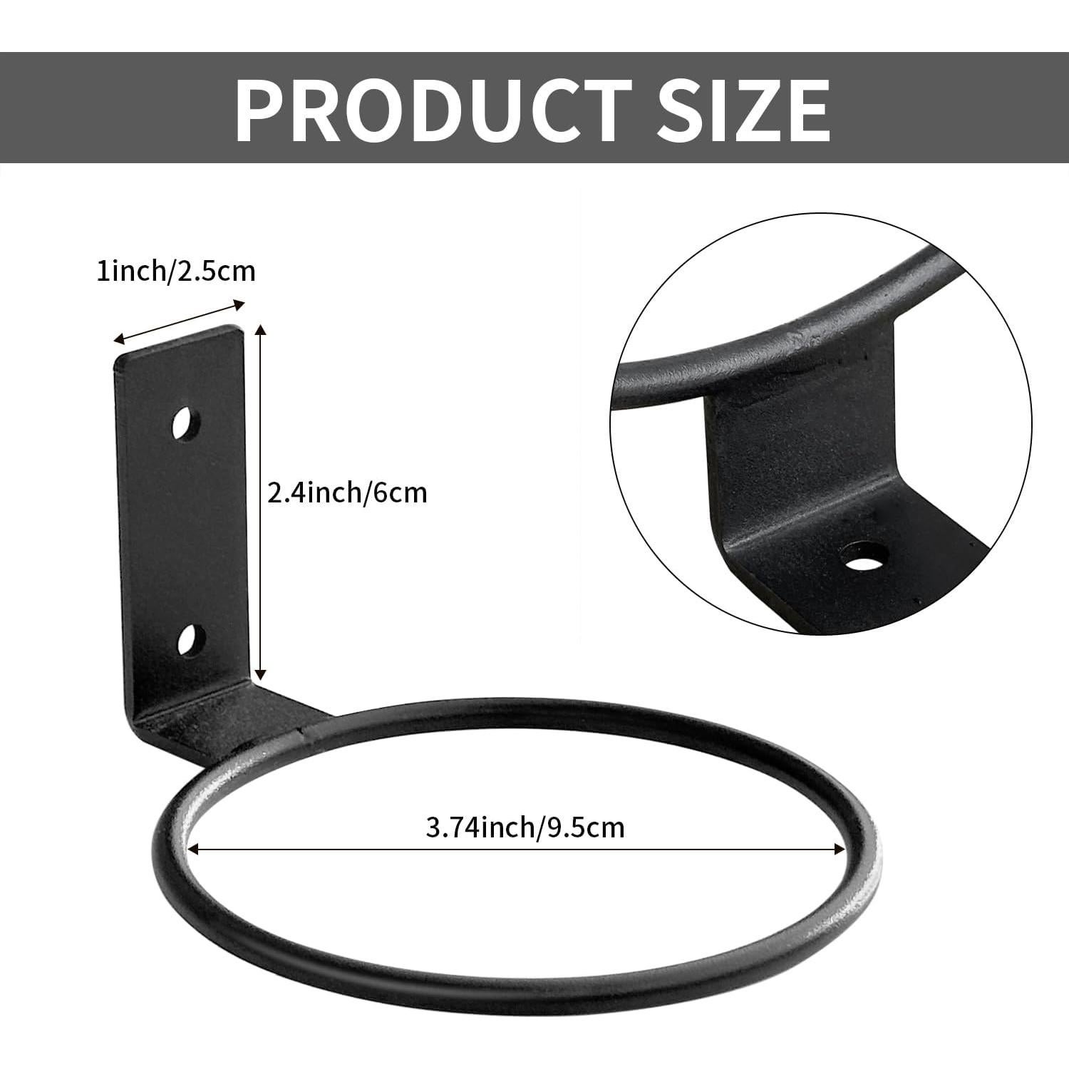 Wall Plant Holder,4 Inch Wall Mounted Plant Holder,Plant Wall Mount,Plant Pot Holder,Wall Planters for Indoor Plants (6 Pack)