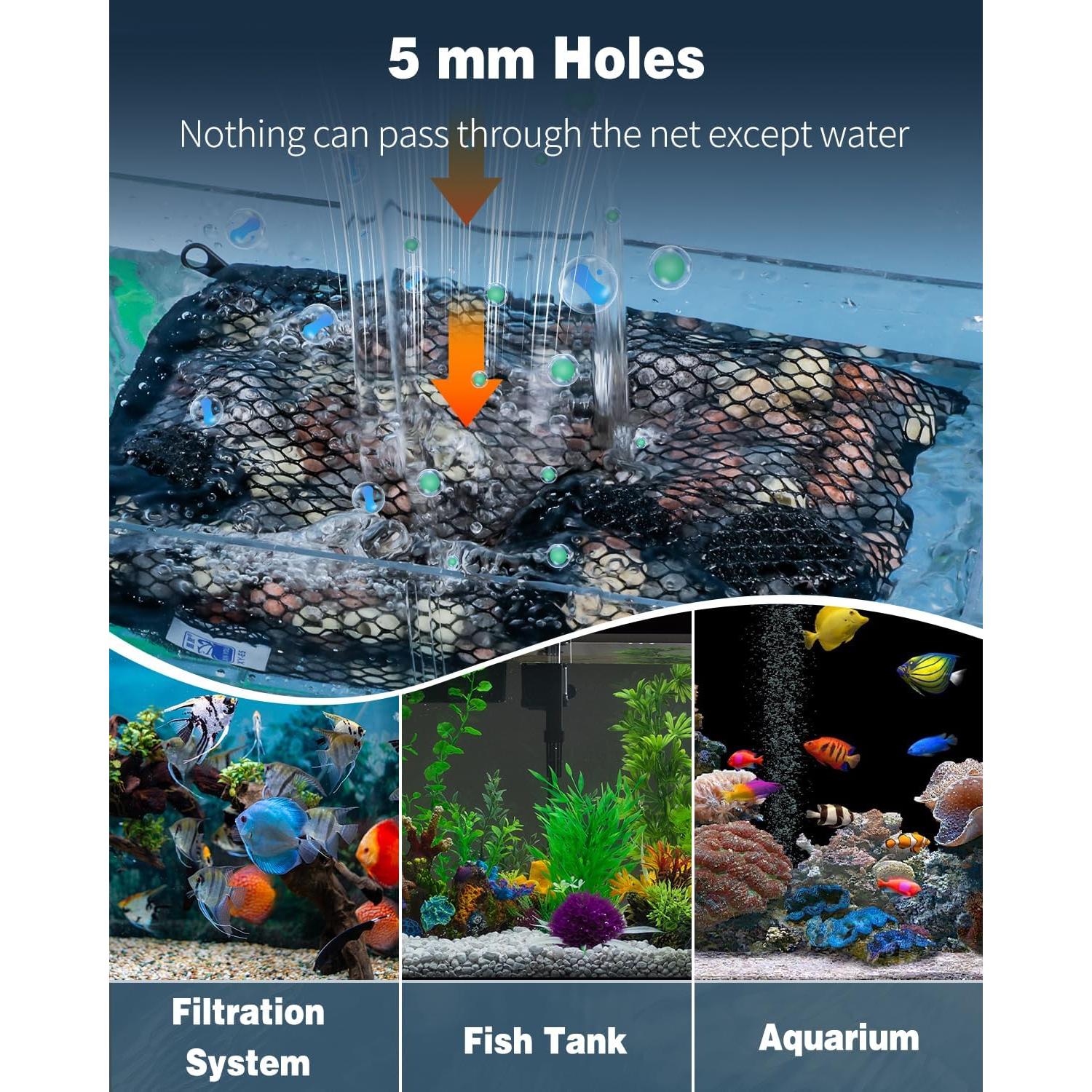 Bolsas de Filtro Pawfly 8 Pcs para Acuarios 20.32x13.97 cm