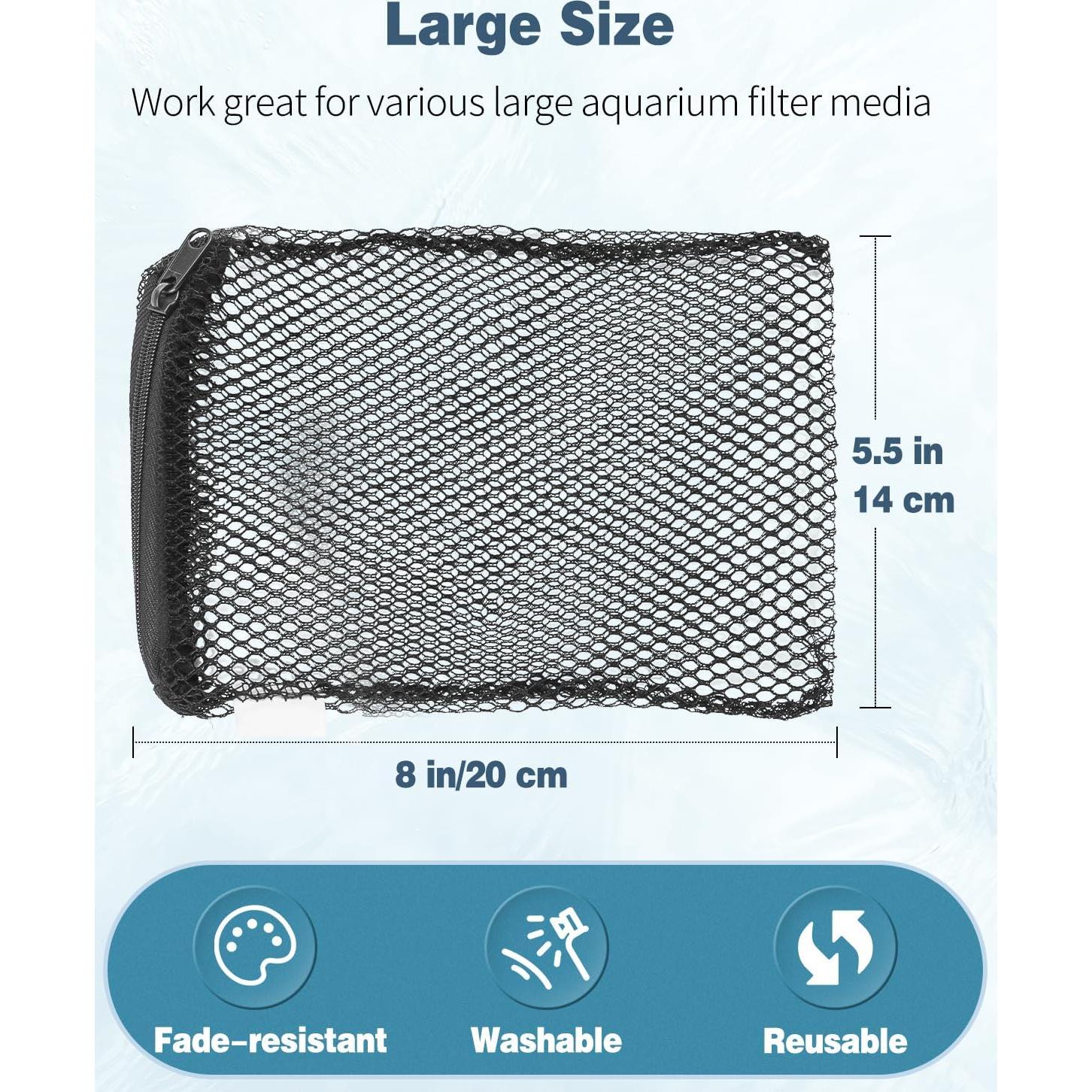 Bolsas de Filtro Pawfly 8 Pcs para Acuarios 20.32x13.97 cm