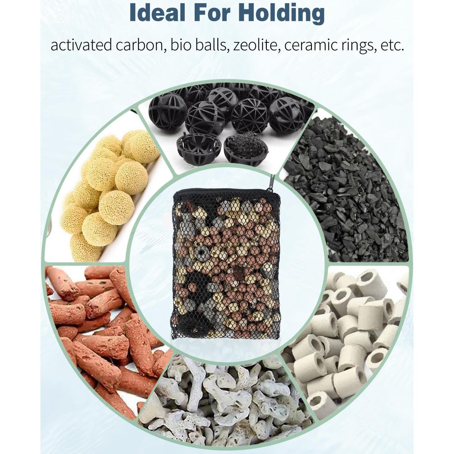 Bolsas de Filtro Pawfly 8 Pcs para Acuarios 20.32x13.97 cm