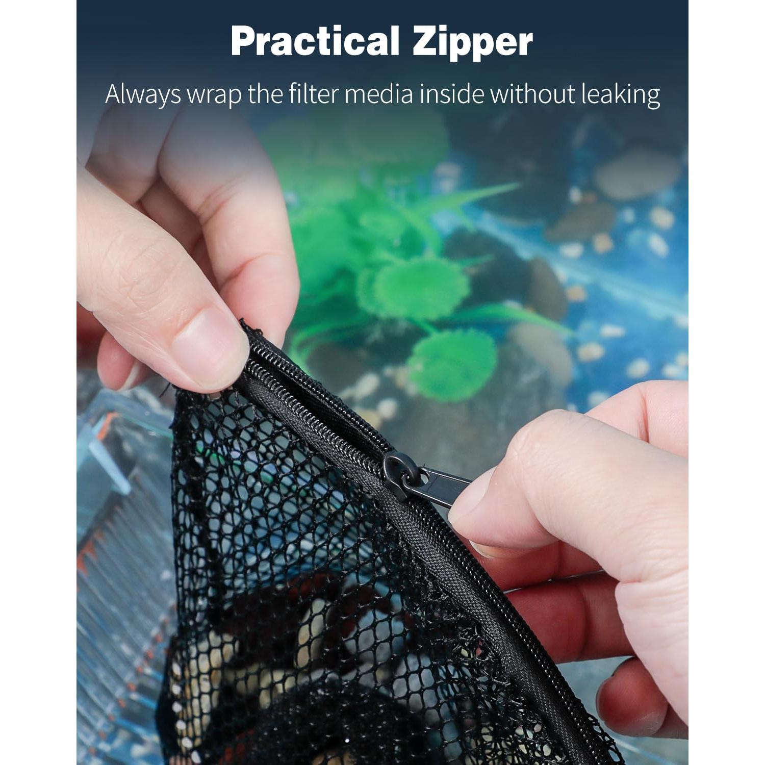 Bolsas de Filtro Pawfly 8 Pcs para Acuarios 20.32x13.97 cm