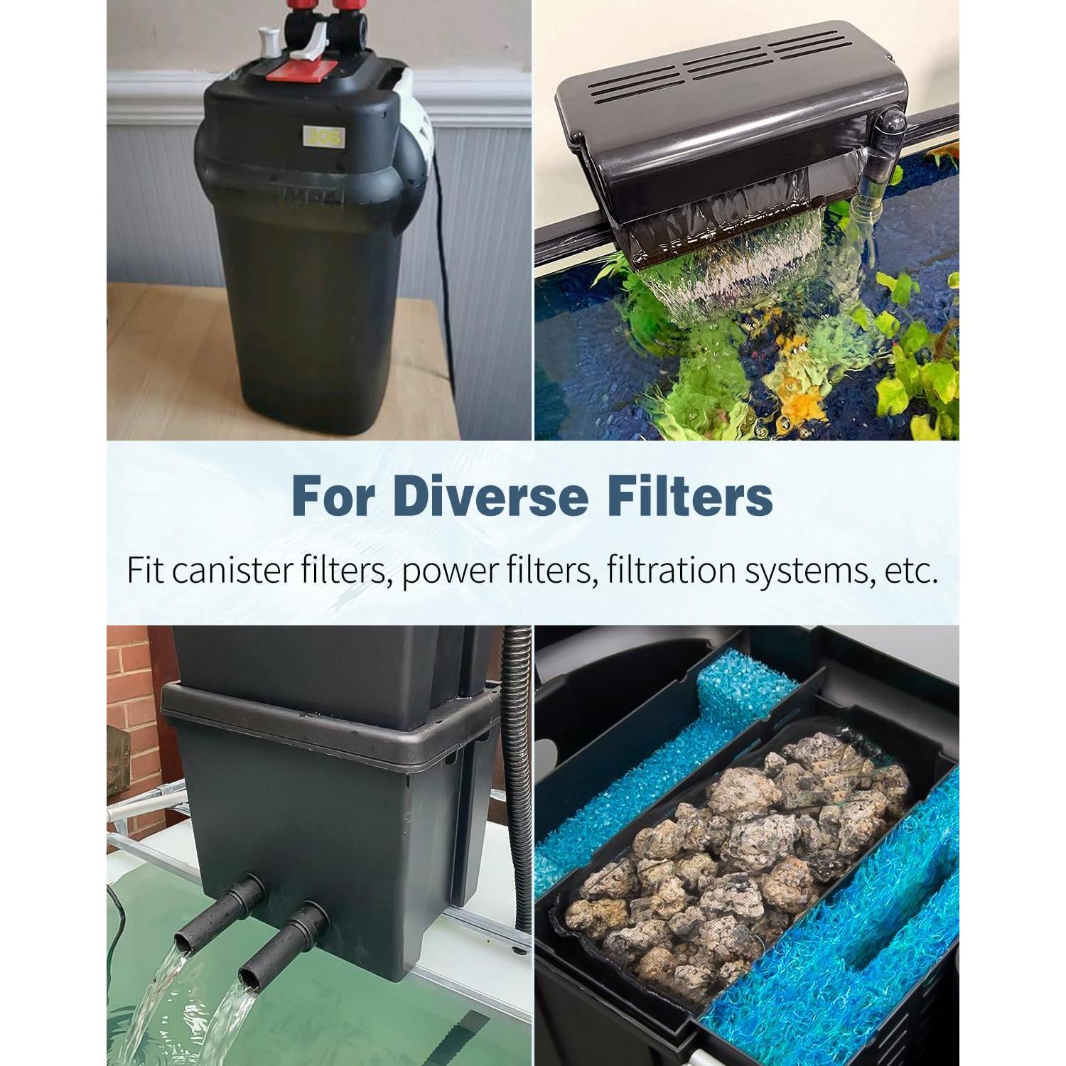 Bolsas de Filtro Pawfly 8 Pcs para Acuarios 20.32x13.97 cm