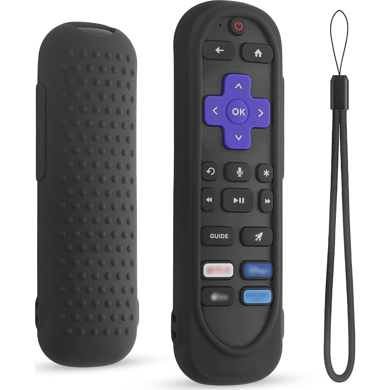Funda de Silicona Antideslizante para Control Remoto Roku - DUOLAXMENG