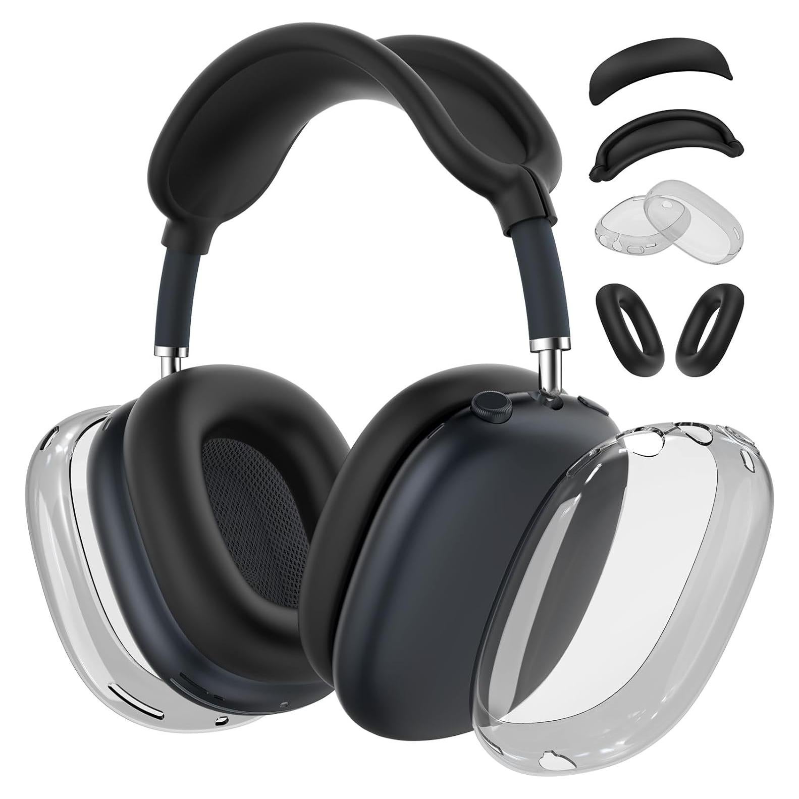 Funda 4 en 1 para AirPods Max Polislime, TPU y Silicona Negra