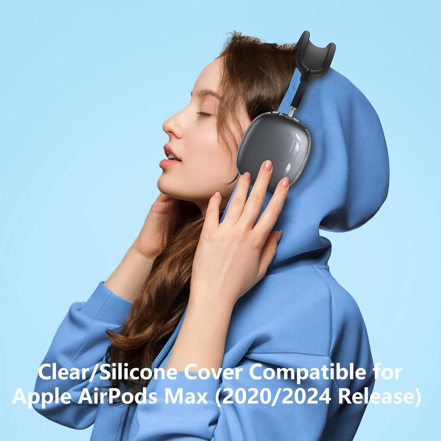 Funda 4 en 1 para AirPods Max Polislime, TPU y Silicona Negra