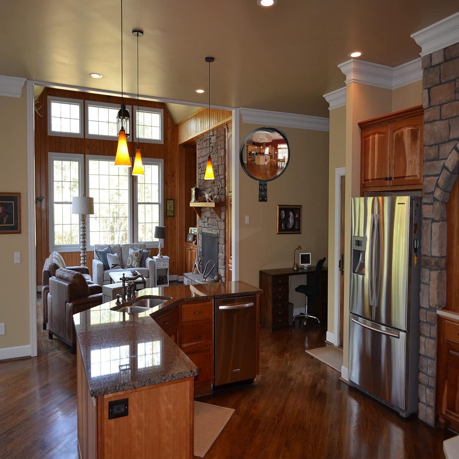 Espejo Convexo Acrílico 30.48 cm Hydencamm Ajustable Seguridad