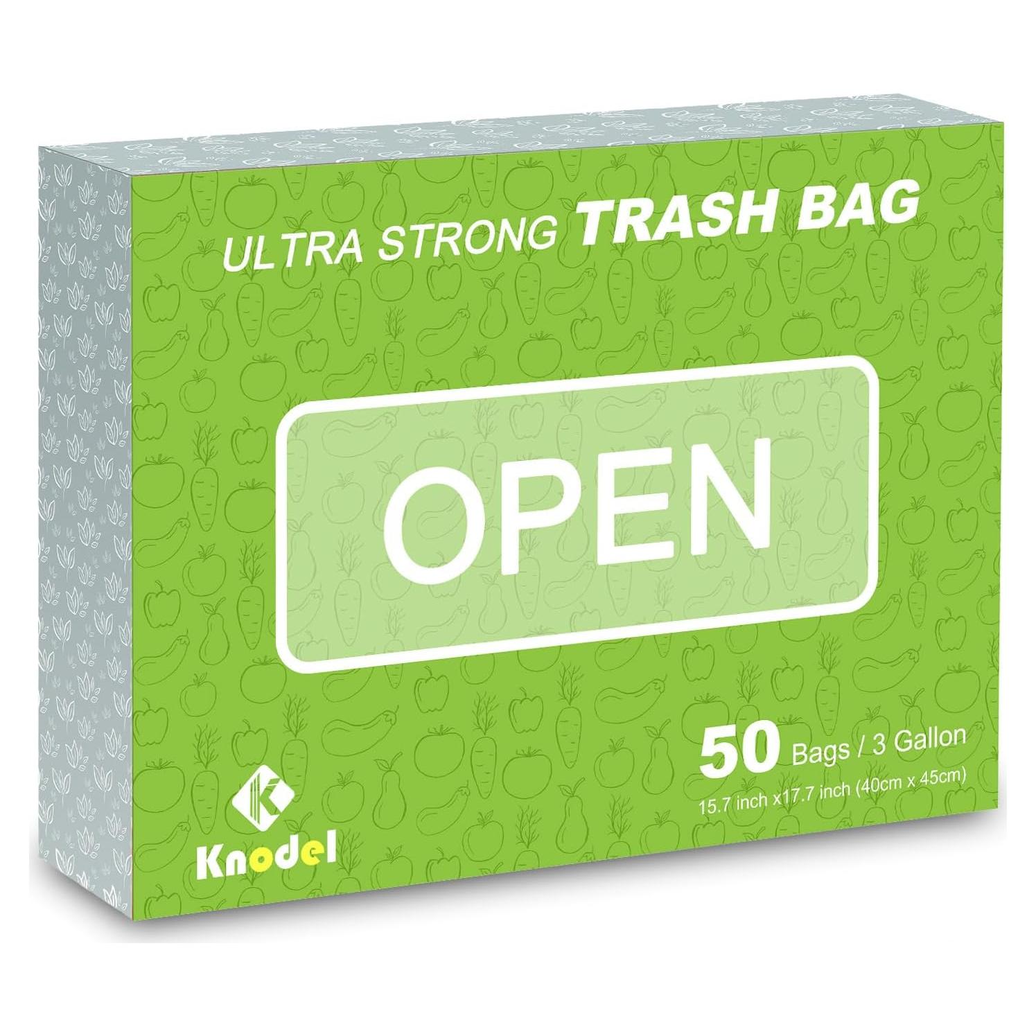 Bolsas de Basura K KNODEL 50 Unidades 11.36 Litros Resistentes