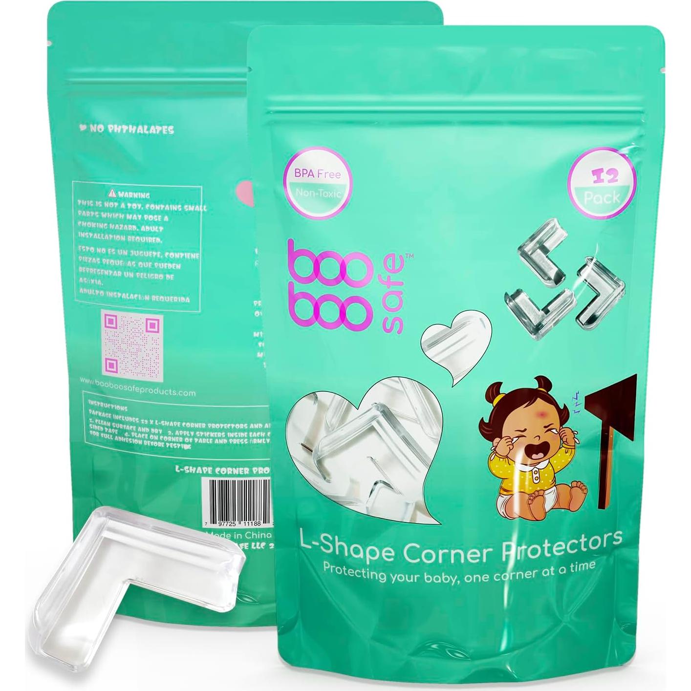 Protector de Esquinas Boo Boo Safe - 12 Piezas Transparente