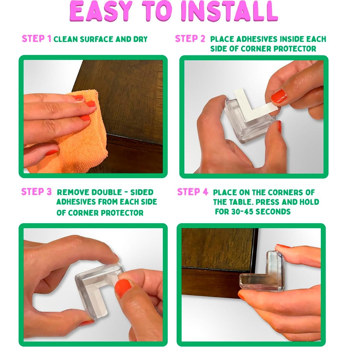 Protector de Esquinas Boo Boo Safe - 12 Piezas Transparente