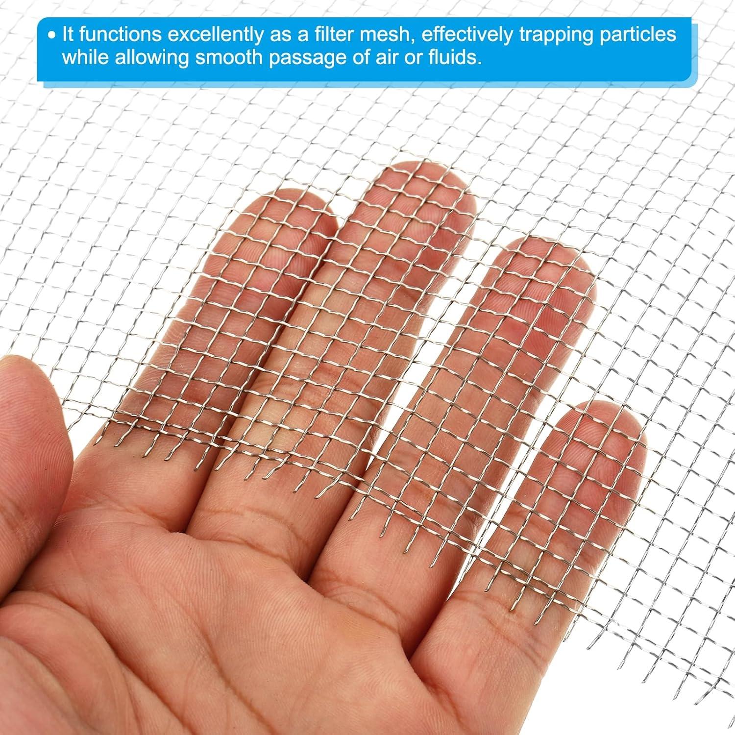 Malla de Alambre Tejida Acero Inoxidable PATIKIL 304 30x100cm