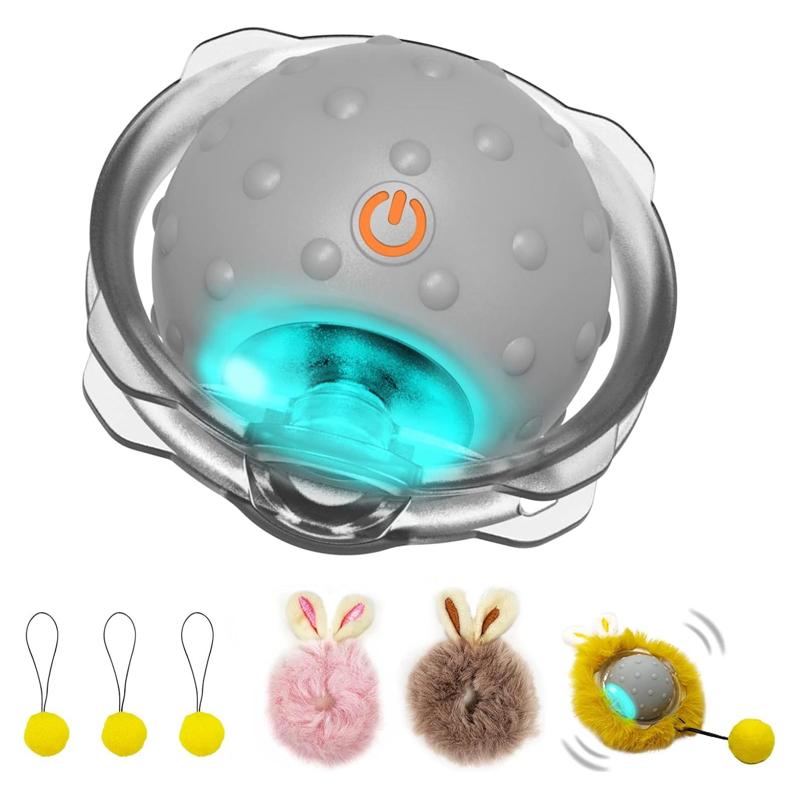 Bola Interactiva para Gatos LEPLE LP16 Gris 8.89cm