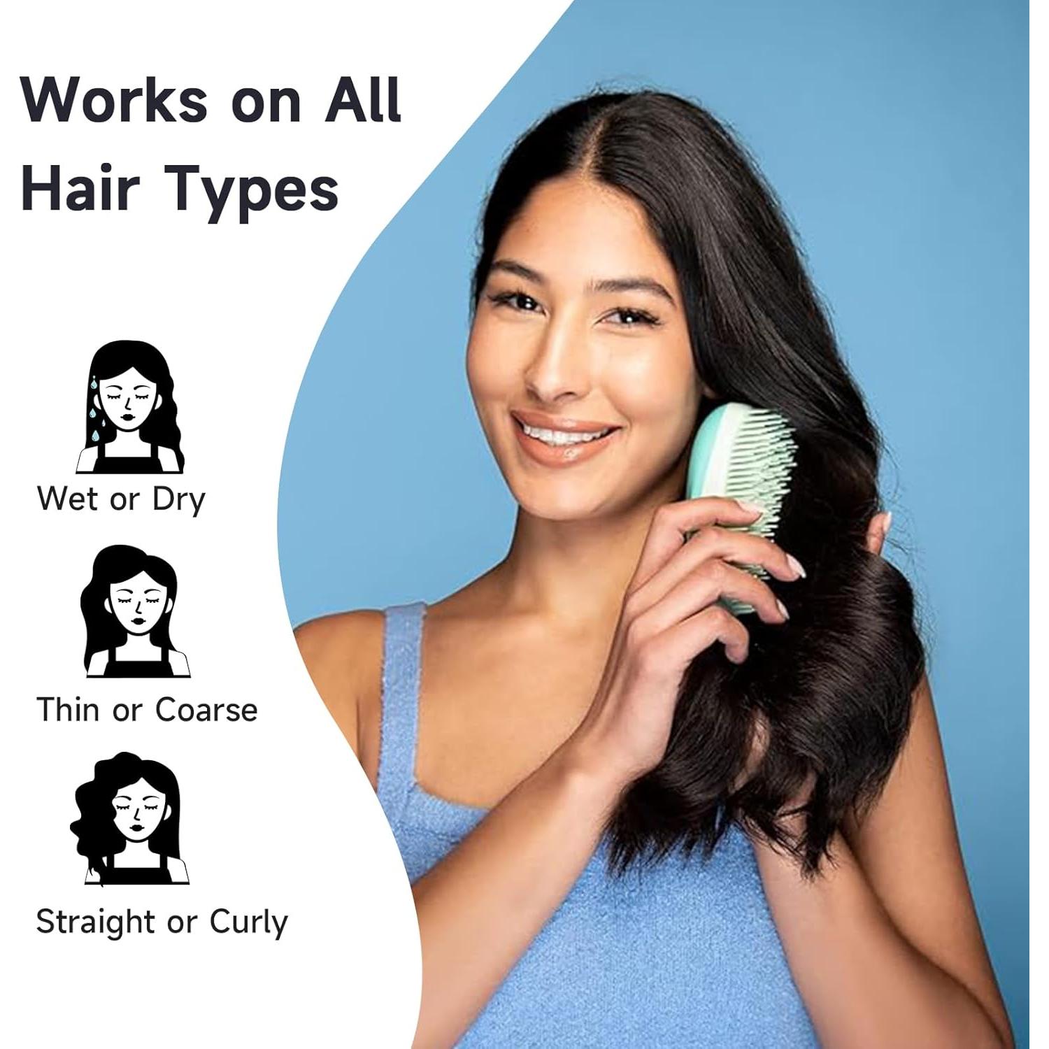 Cepillo Desenredante KISMETICS Aqua para Todo Tipo de Cabello