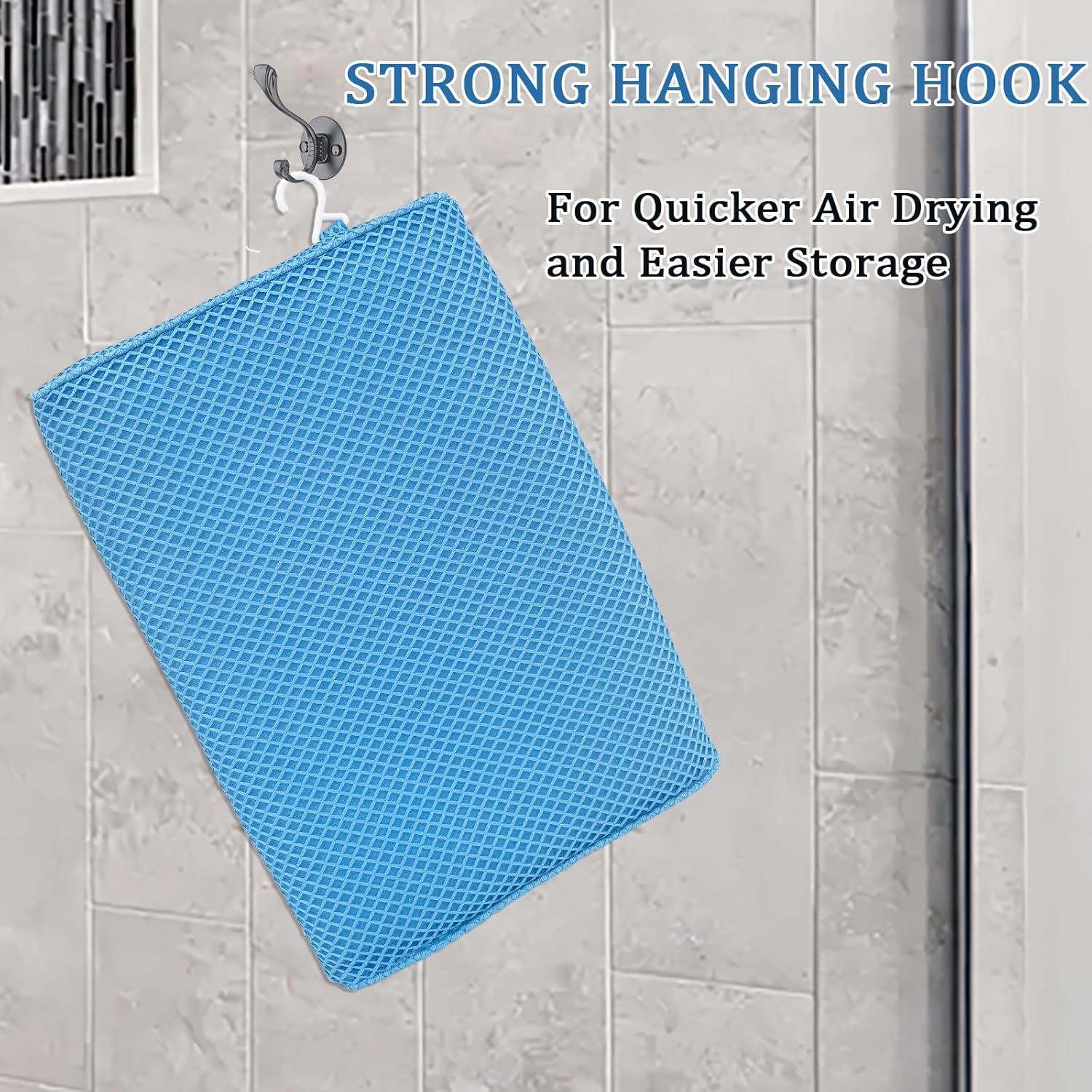 Cojín para Asiento de Ducha REEZEIVI Antideslizante 4D Azul