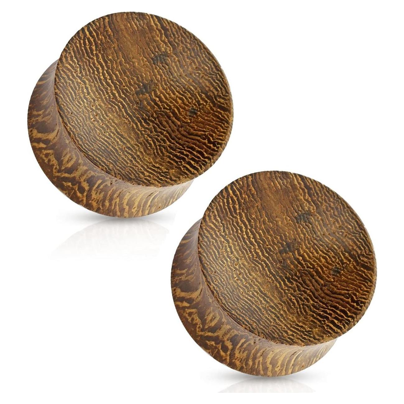 Bujes de Silla Cóncavos de Madera Orgánica Pierced Owl - Par