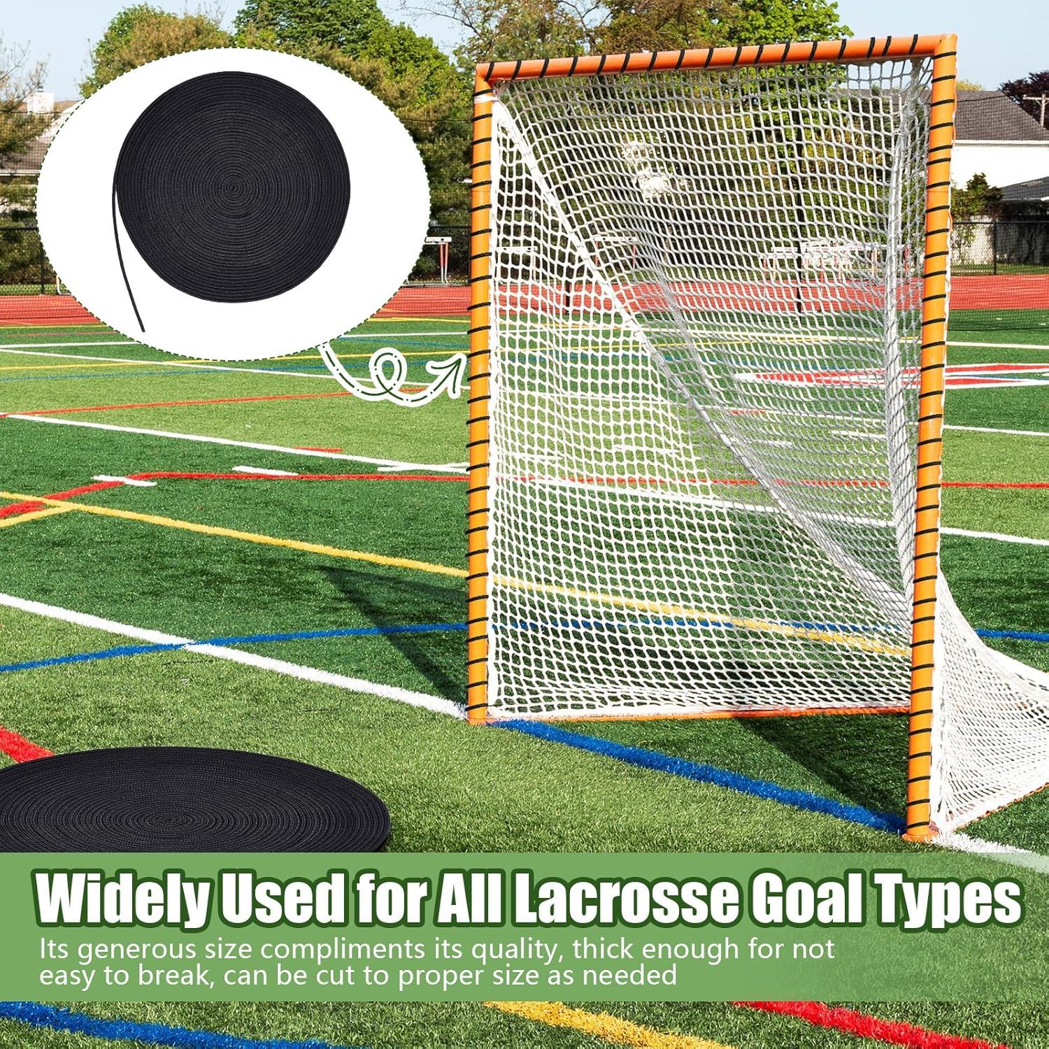 Cordón de Red de Lacrosse Wowangce 28m x 4mm Negro - 2 Pcs