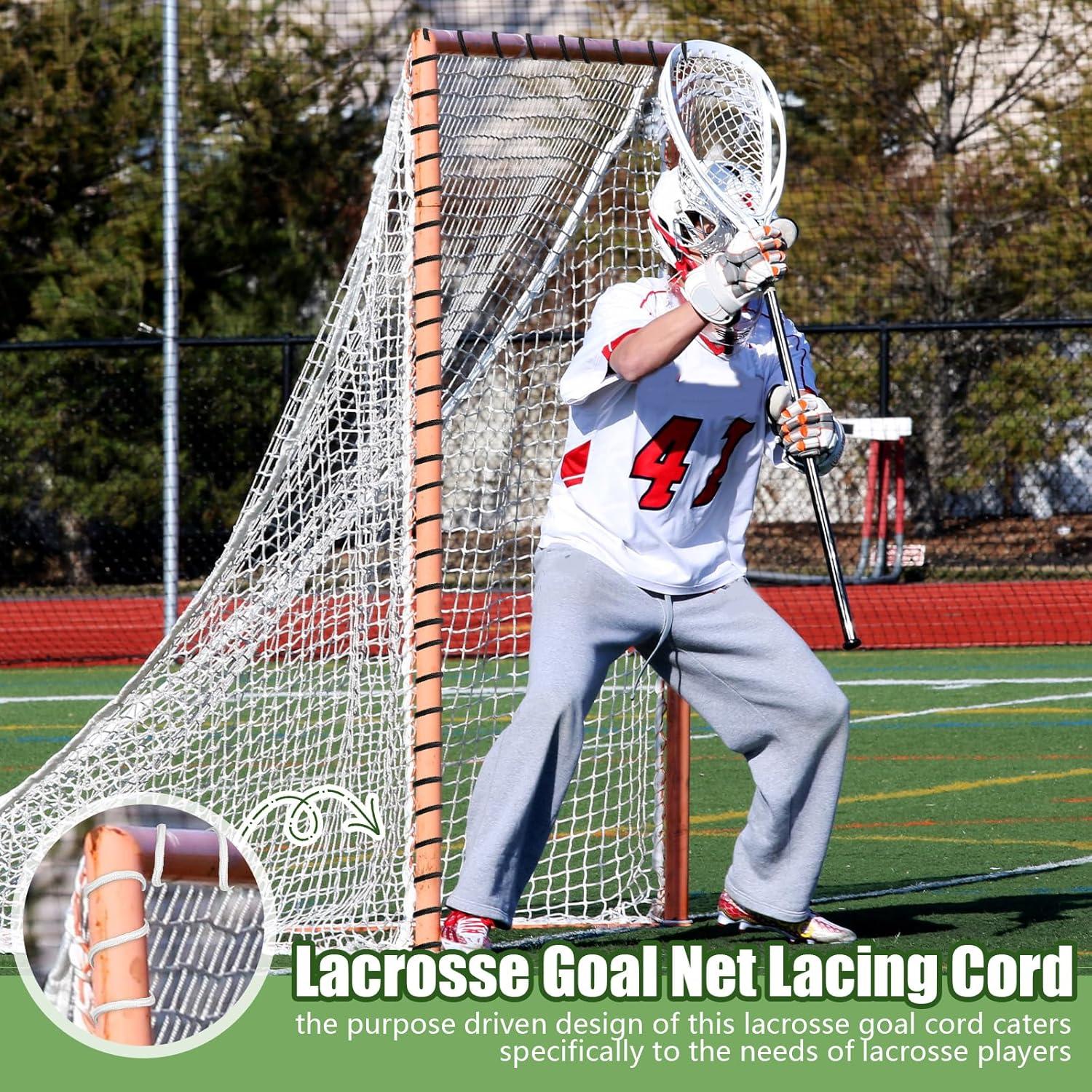 Cordón de Red de Lacrosse Wowangce 28m x 4mm Negro - 2 Pcs