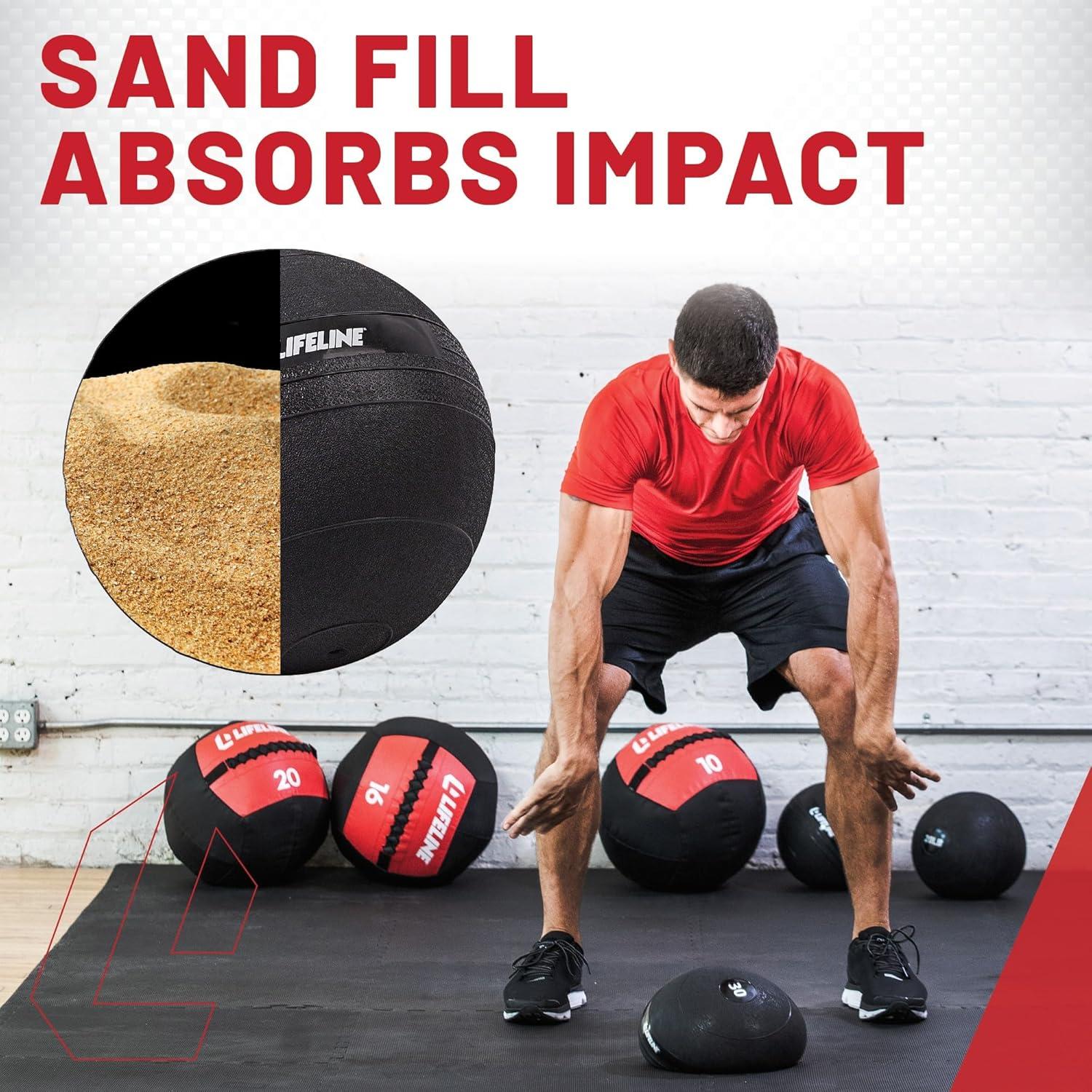 Bola de Golpeo con Peso Lifeline 2.72 kg para HIIT y Fitness