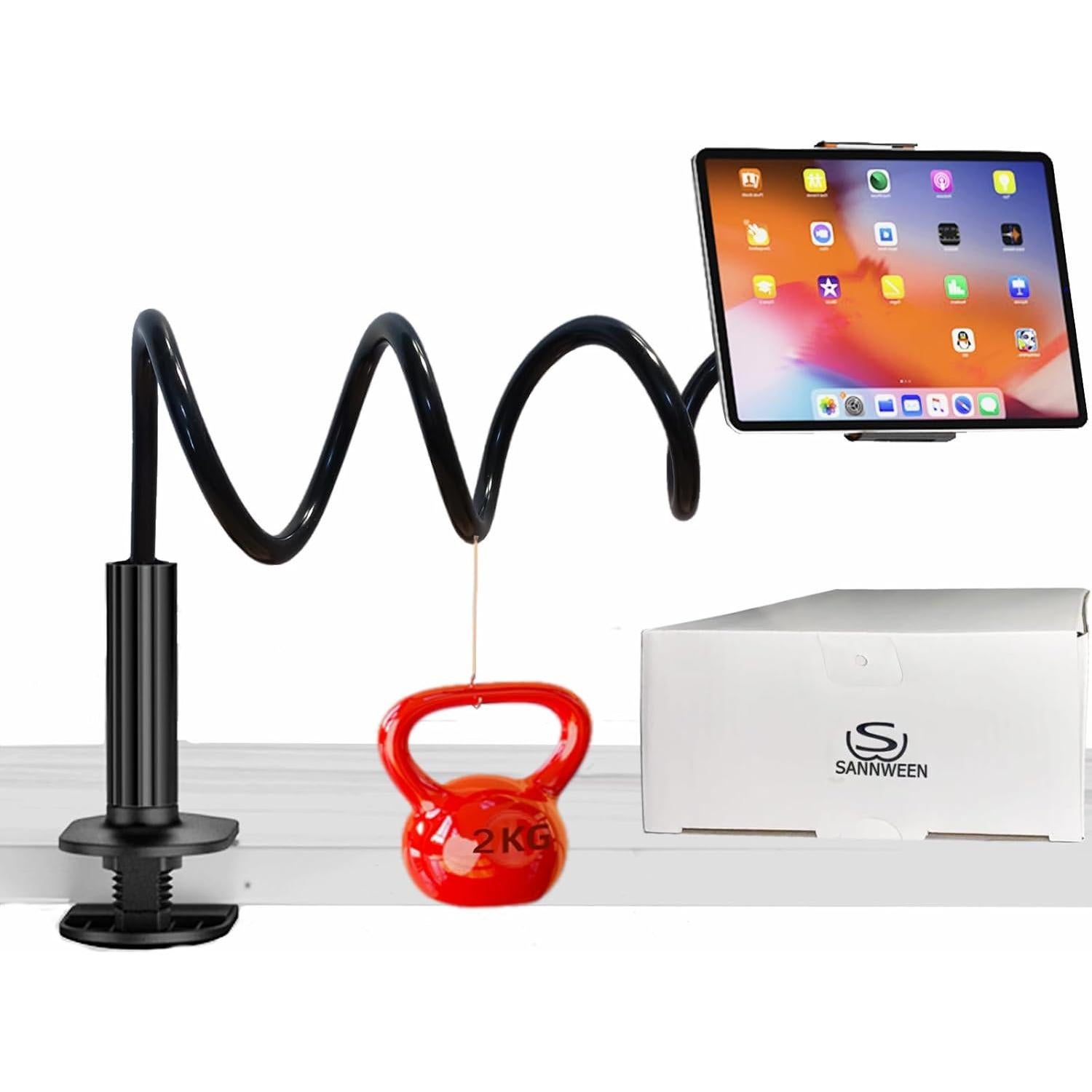 Soporte para teléfono tipo cuello de ganso SANWEEN M1 1m Negro