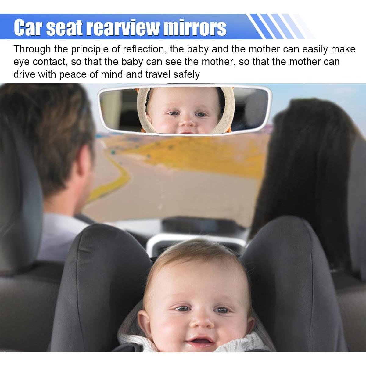 Espejo Retrovisor para Bebés DUSCOKE Oso 26.5x20.5cm