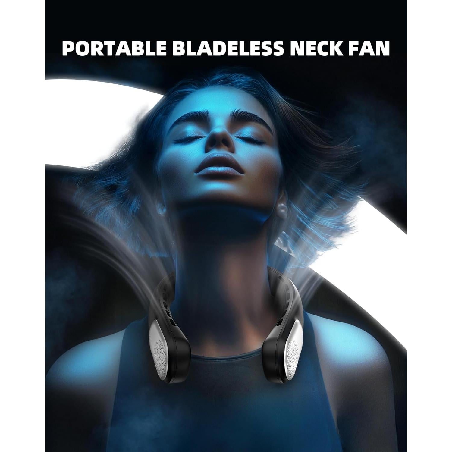 Ventilador de Cuello Meonov S12 Portátil 4000mAh 3 Velocidades