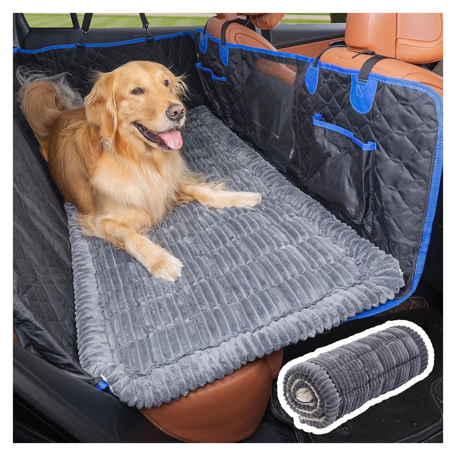 Cama para Perros JOYTUTUS Antideslizante 129x61 cm Gris