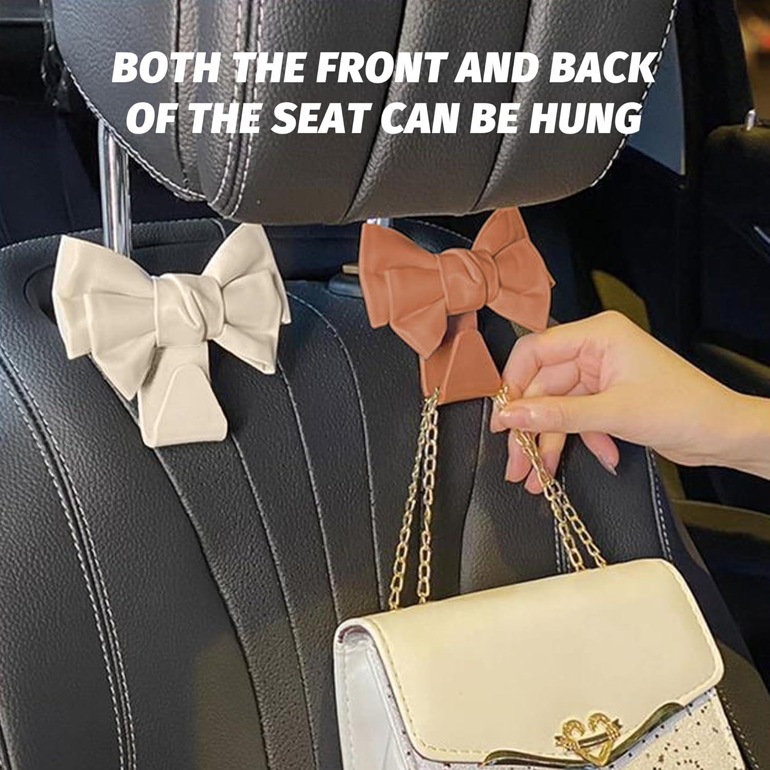 Ganchos para Reposacabezas de Auto Honibaoto 2 PCS Negro