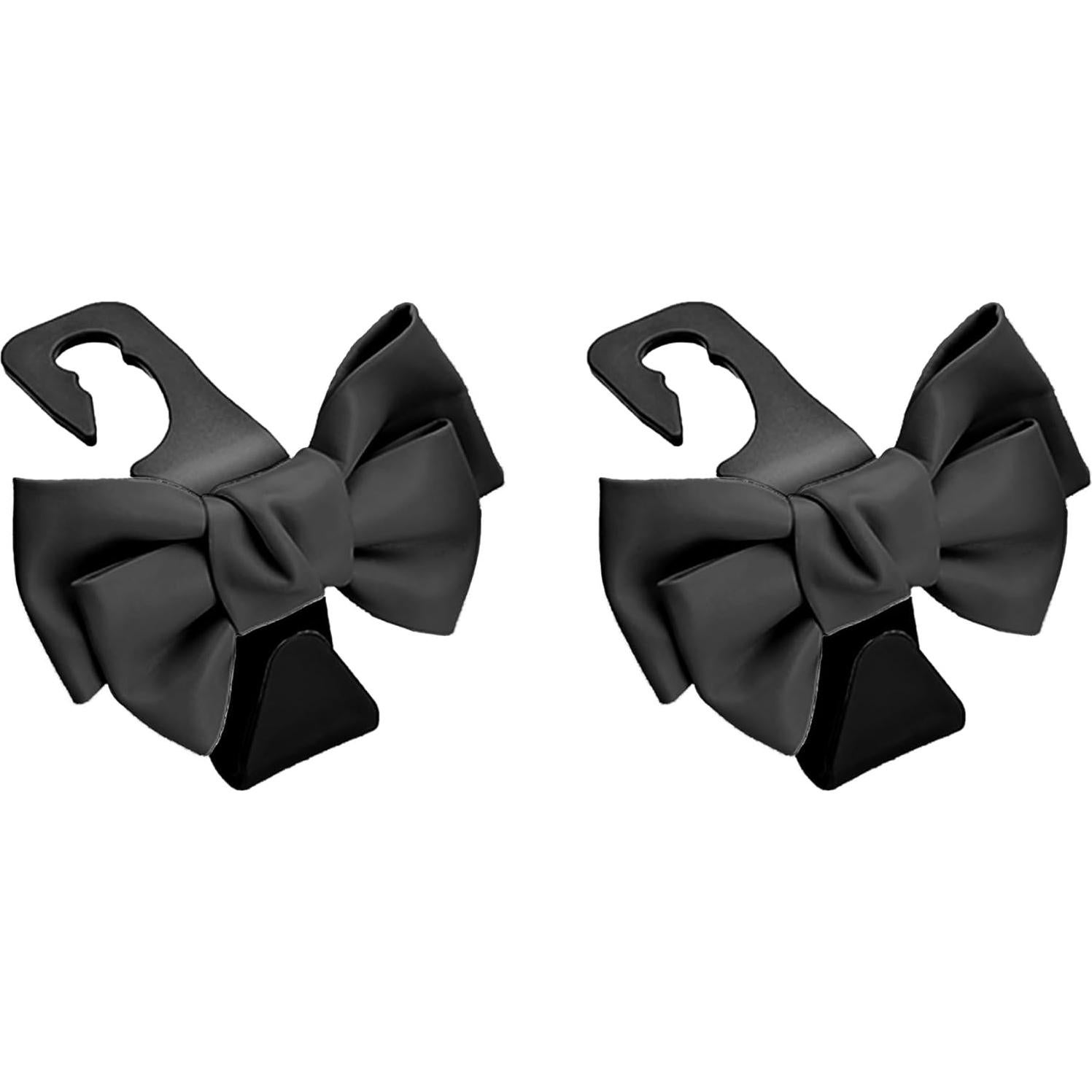 Ganchos para Reposacabezas de Auto Honibaoto 2 PCS Negro