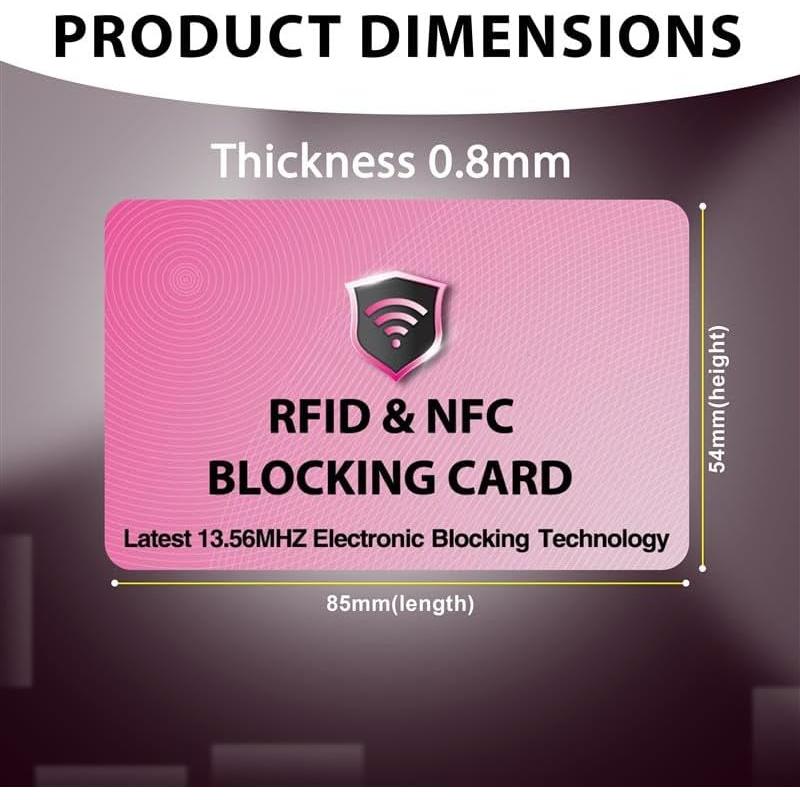 Paquete de 2 Tarjetas de Bloqueo RFID SaiTech IT - Rosa