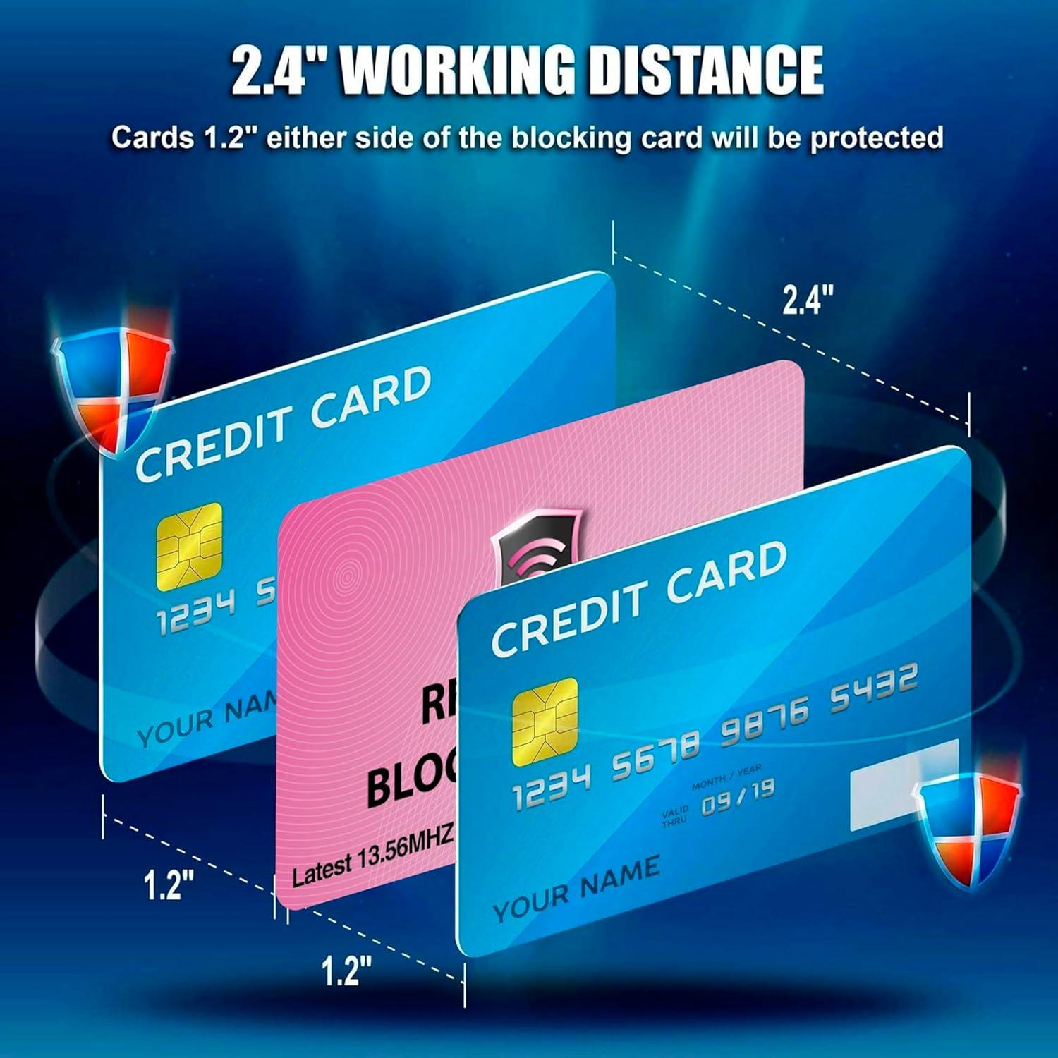 Paquete de 2 Tarjetas de Bloqueo RFID SaiTech IT - Rosa