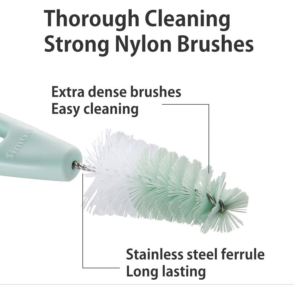 Cepillo de Tetina Rotatorio Simba Verde Set de 2 Unidades