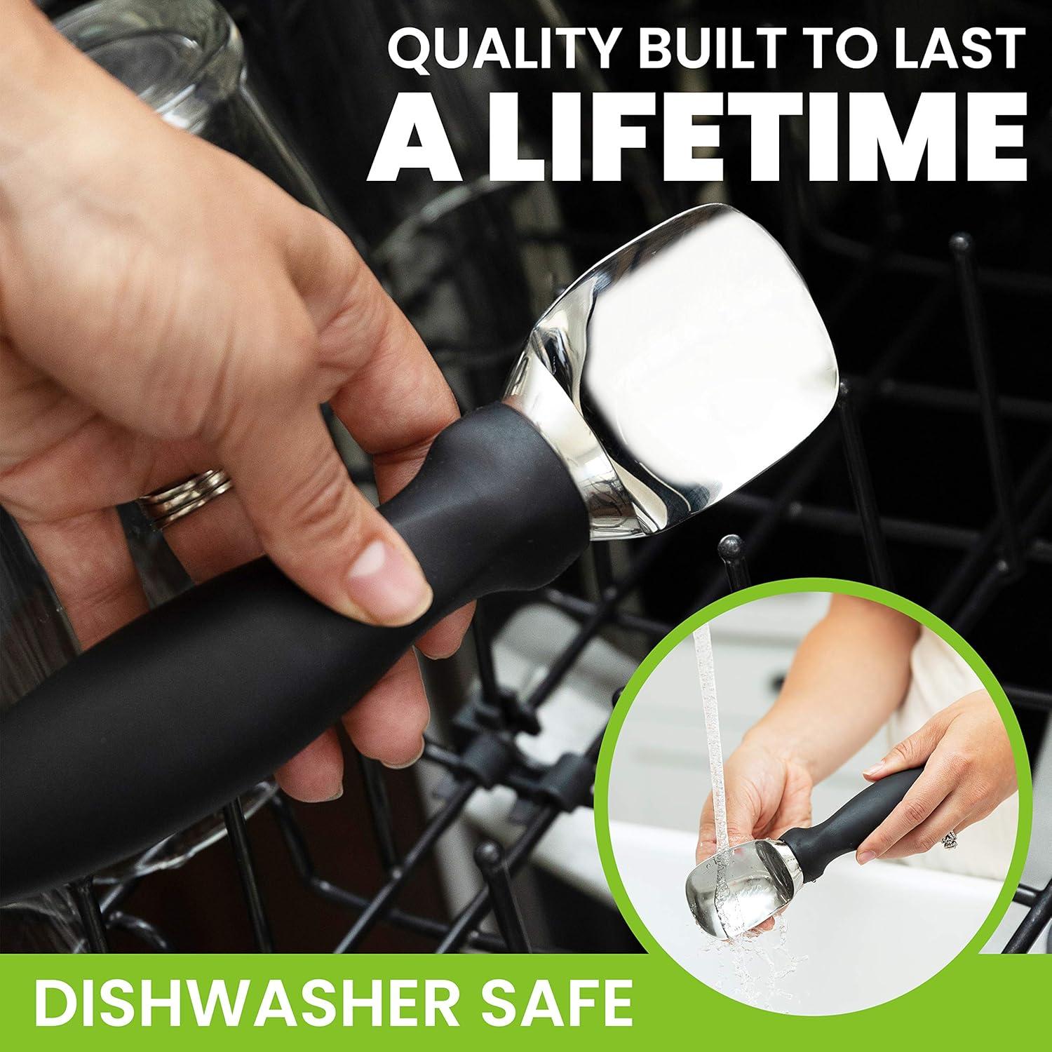 Cuchara para Helado Spring Chef de Acero Inoxidable 18/8 Negra