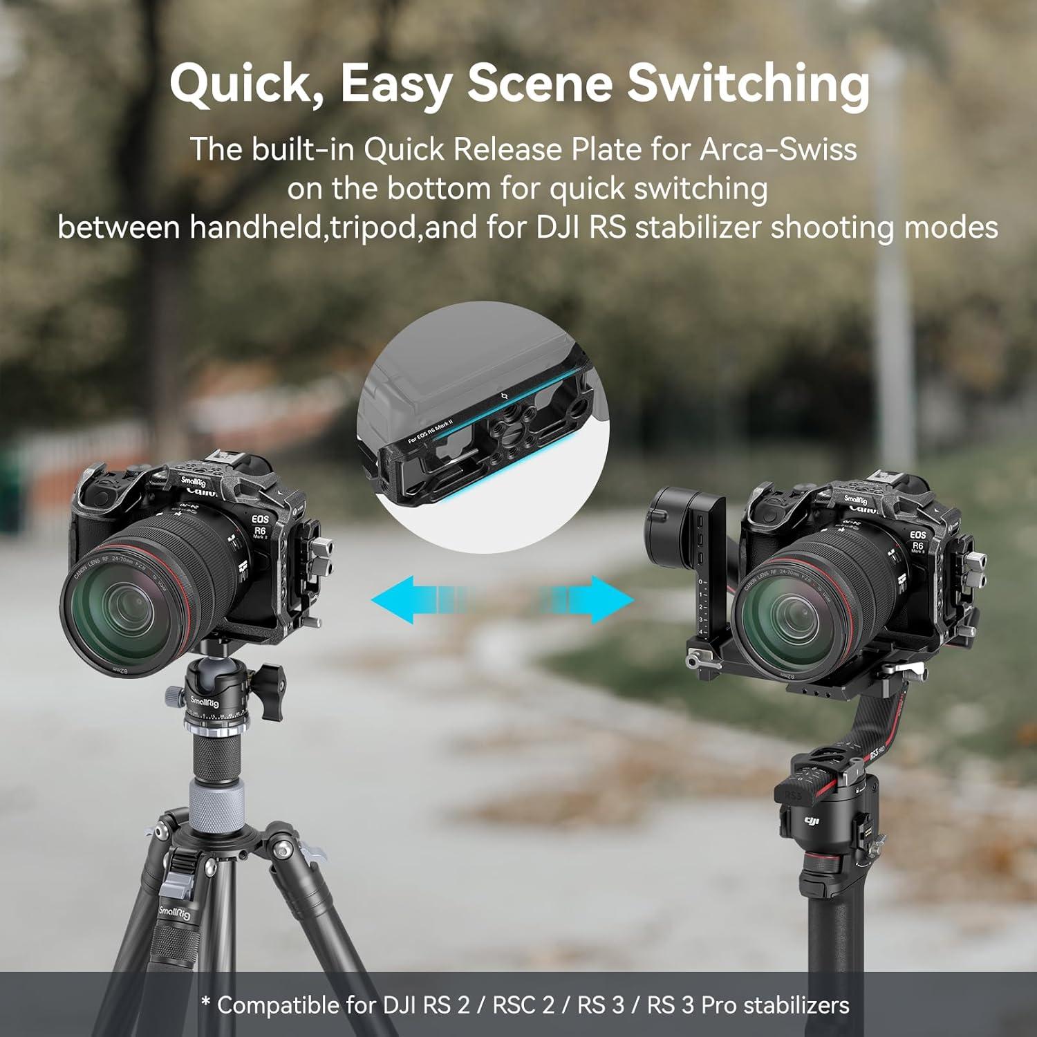 Jaula de Cámara PequeñoRig 4161-CF para Canon EOS R6 II