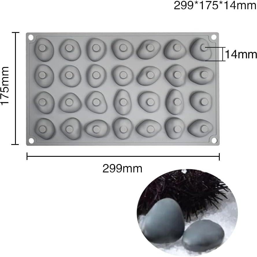 Molde de Silicona Antiadherente Mostsom Piedra M 30.4x17.8cm