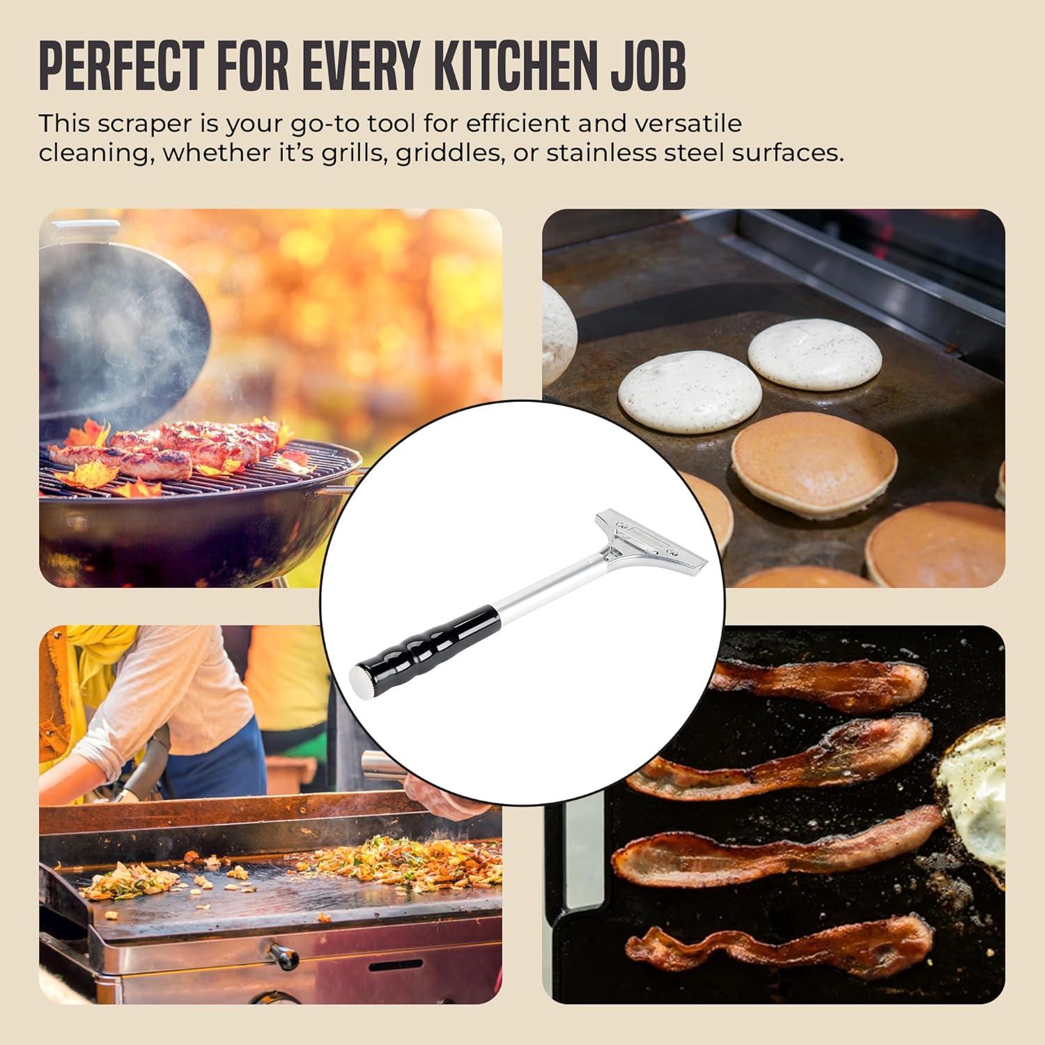 Raspador de Parrilla OCS Parts 30.48 cm con 5 Cuchillas