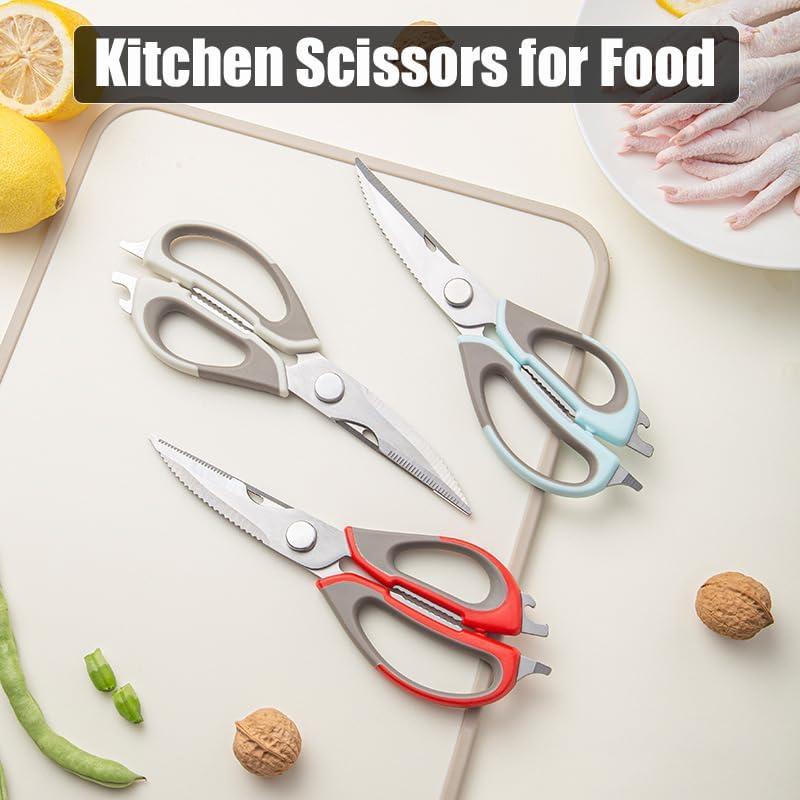 Tijeras de Cocina Multifuncionales Roczipeng 2 Pcs Verde y Azul