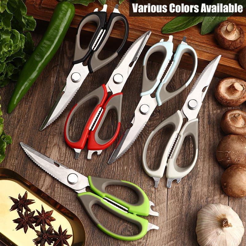 Tijeras de Cocina Multifuncionales Roczipeng 2 Pcs Verde y Azul