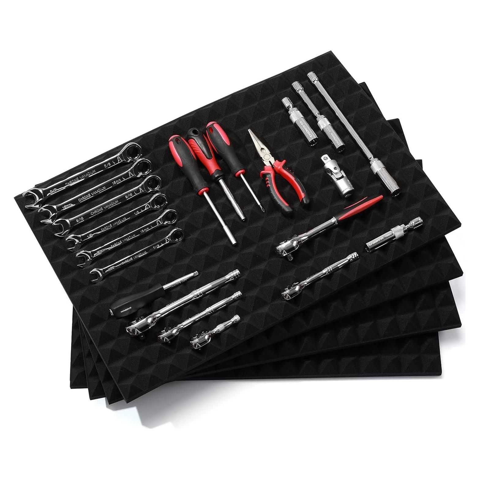 Forro de Caja de Herramientas CASOMAN 4 Piezas Antideslizante 60x40cm