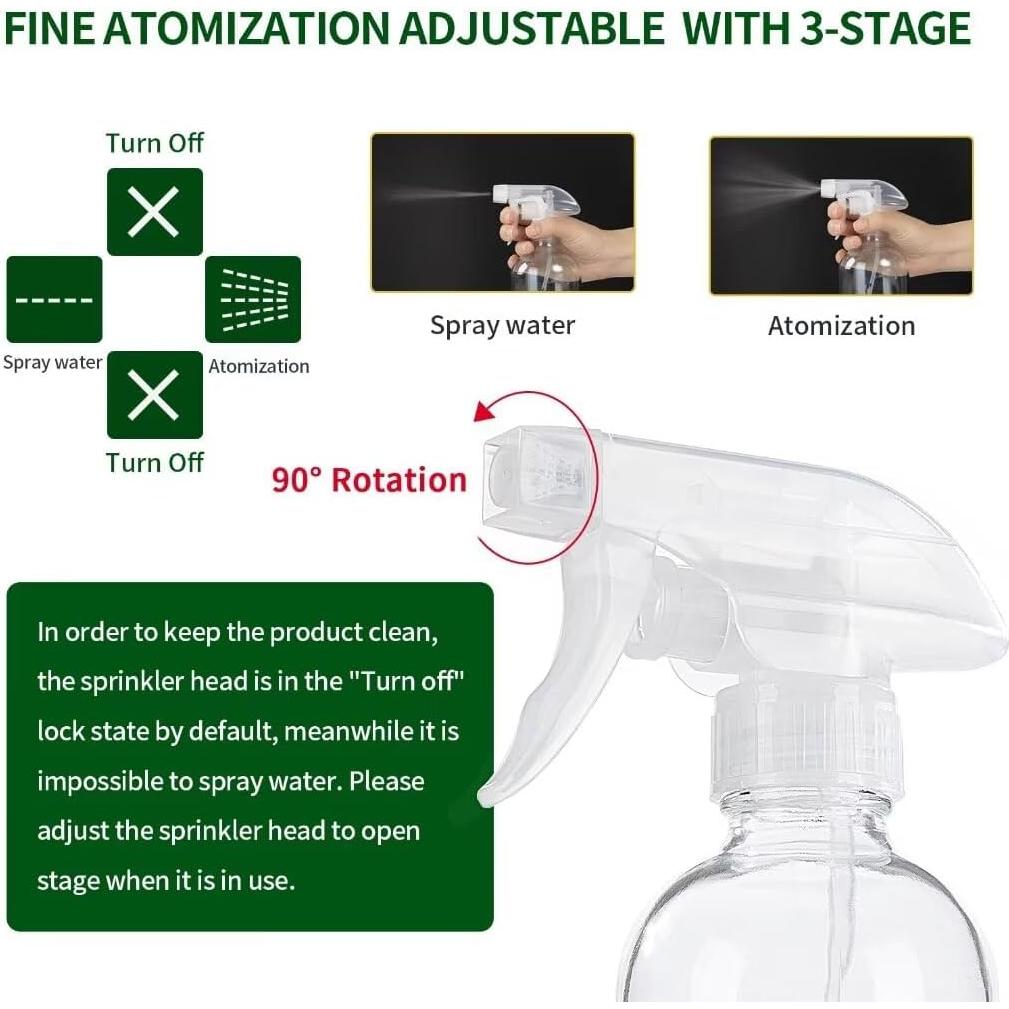 Botella de Spray de Vidrio HOMBYS 235ml Verde Militar Recargable