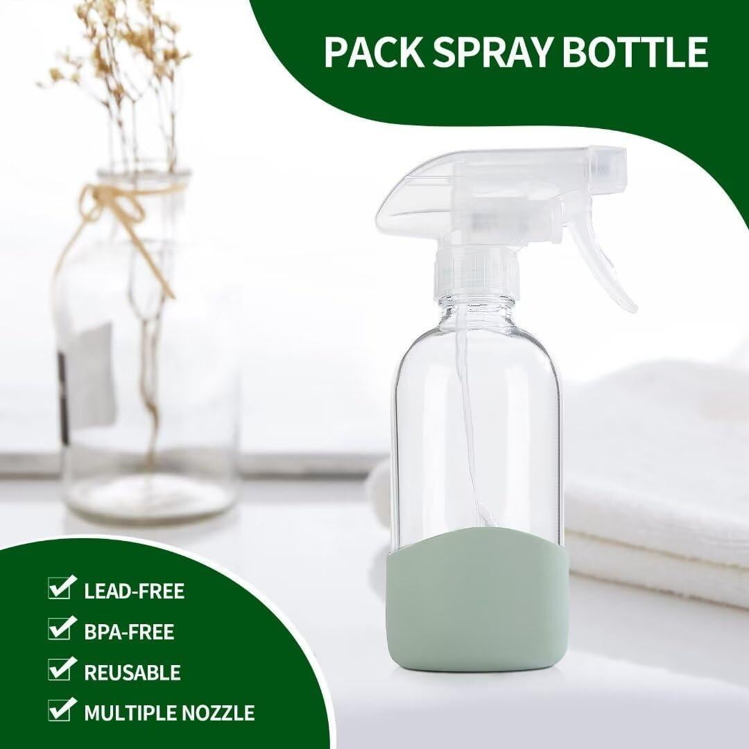 Botella de Spray de Vidrio HOMBYS 235ml Verde Militar Recargable