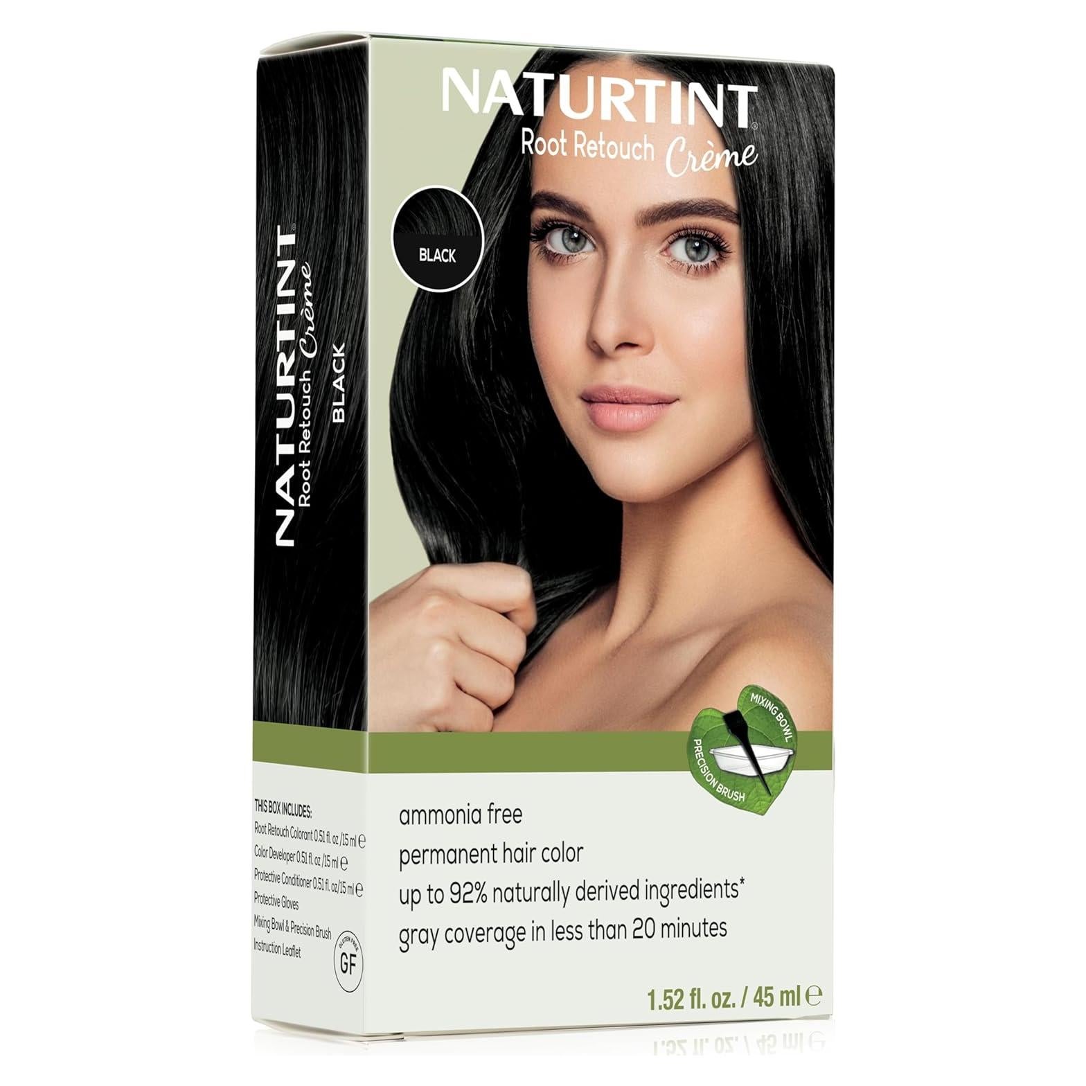 Naturtint Crema Color Cabello Permanente Negro Raíz 44.8 ml