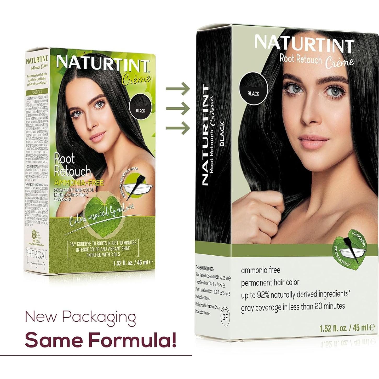 Naturtint Crema Color Cabello Permanente Negro Raíz 44.8 ml