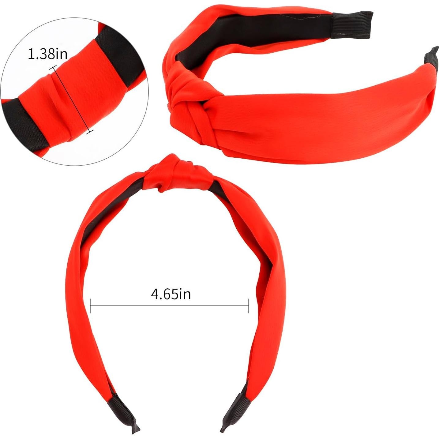 Paquete de 12 Diademas de Satén Antideslizantes Velscrun