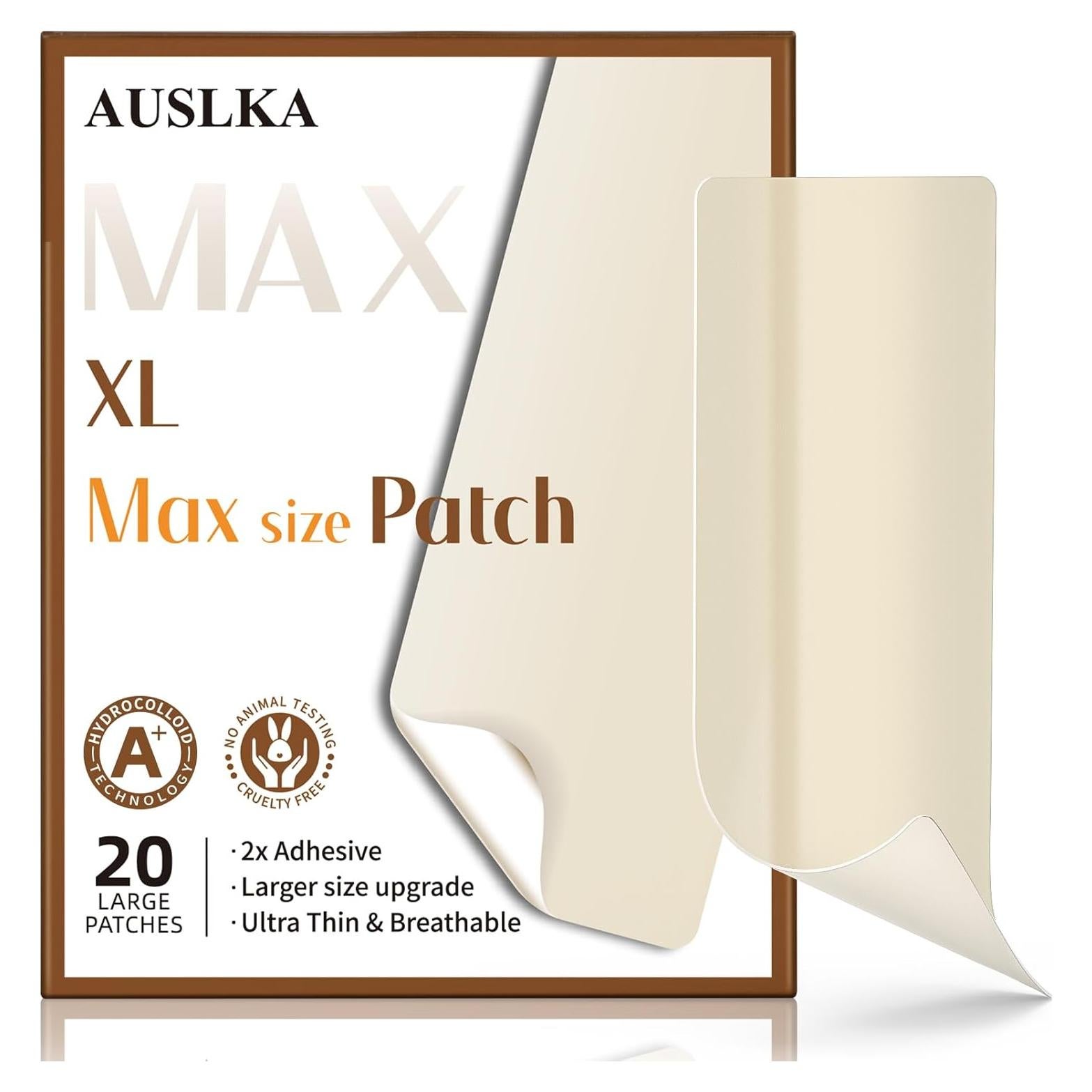 Parches Hidrocoloides AUSLKA XL para Imperfecciones - 20 Tiras