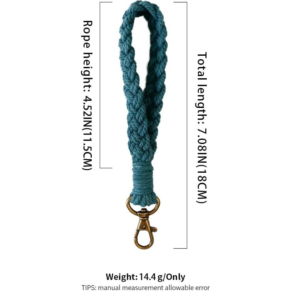 Llavero de Macramé Hecho a Mano para Mujeres - Estilo Country