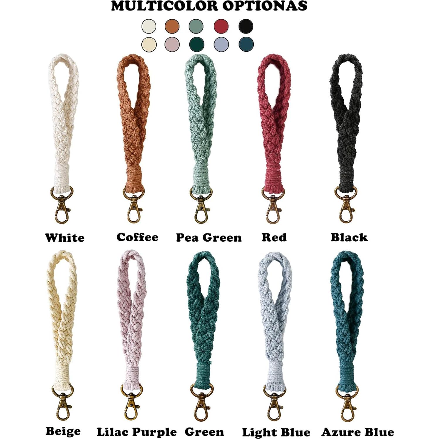 Llavero de Macramé Hecho a Mano para Mujeres - Estilo Country