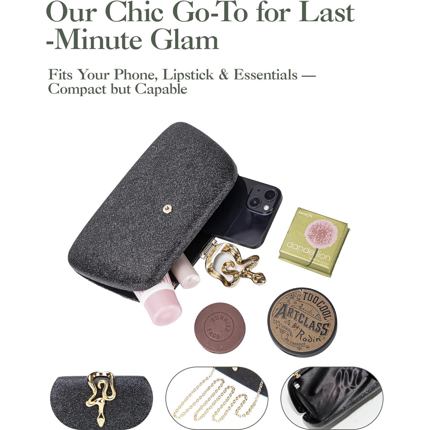 Bolso de Mano Brillante para Mujeres - Elegante y Versátil