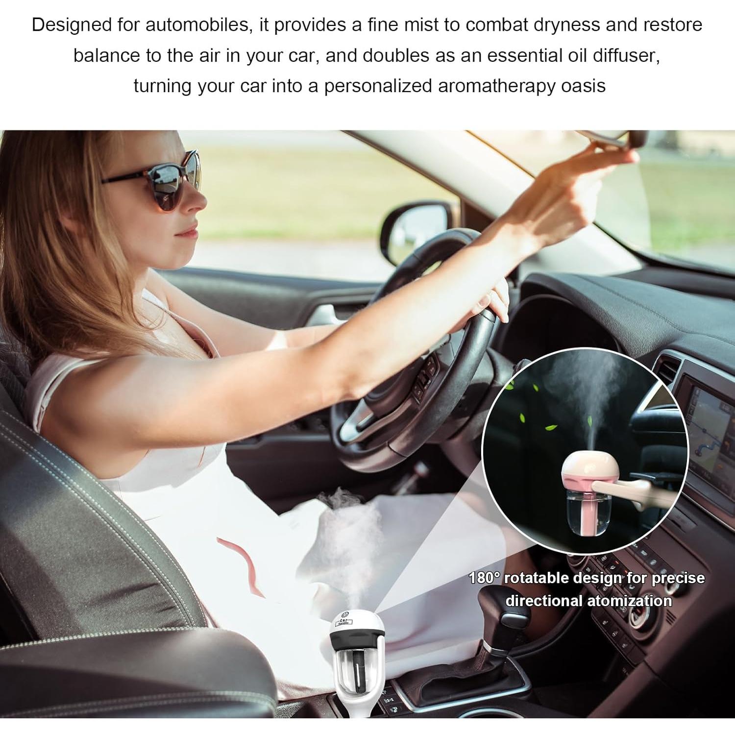 Humidificador de coche MUQIDA 50ml difusor de aceites 12V