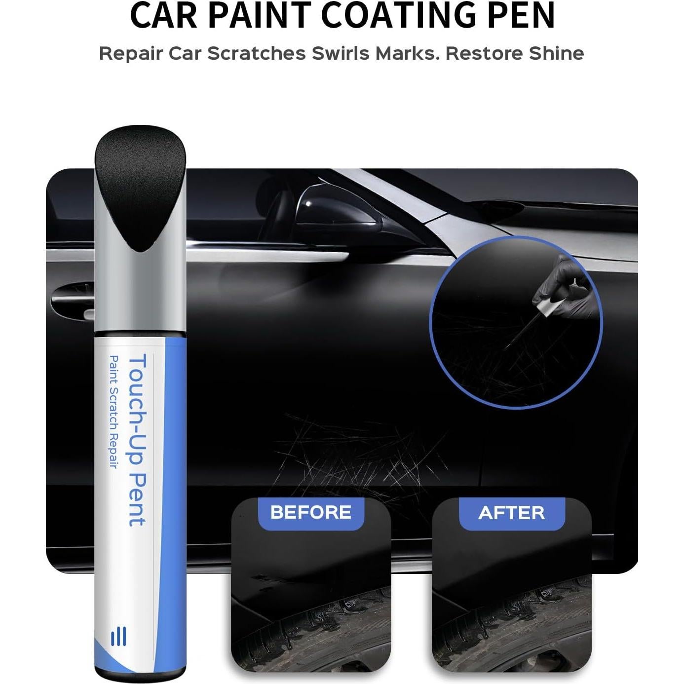 Pintura de Retoque PARTS4EV 12.1ml Negro Jet para Mercedes-Benz