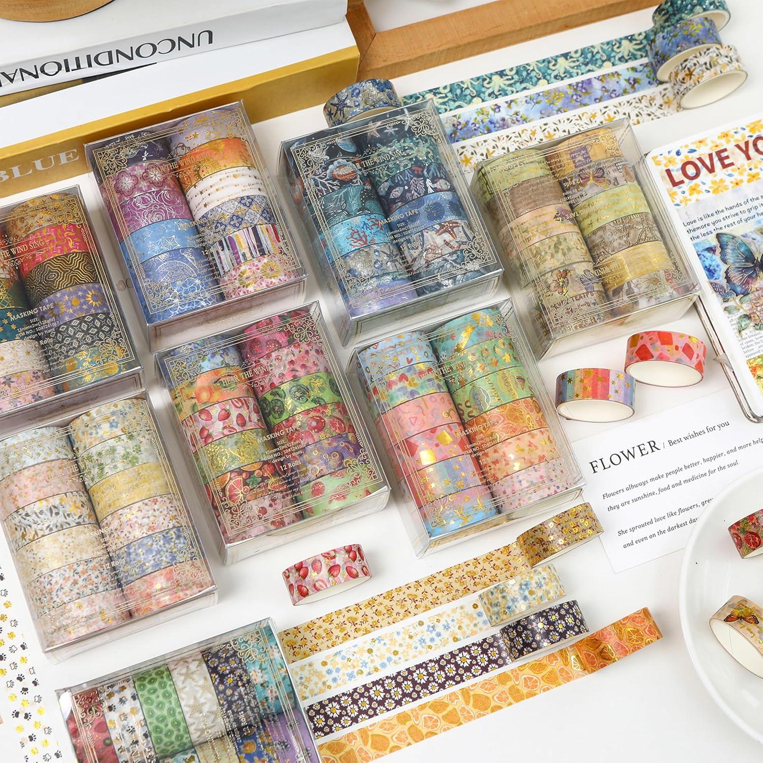 12 Rollos de Cinta Washi Songdao Fiesta de Frutas 2m x 15mm