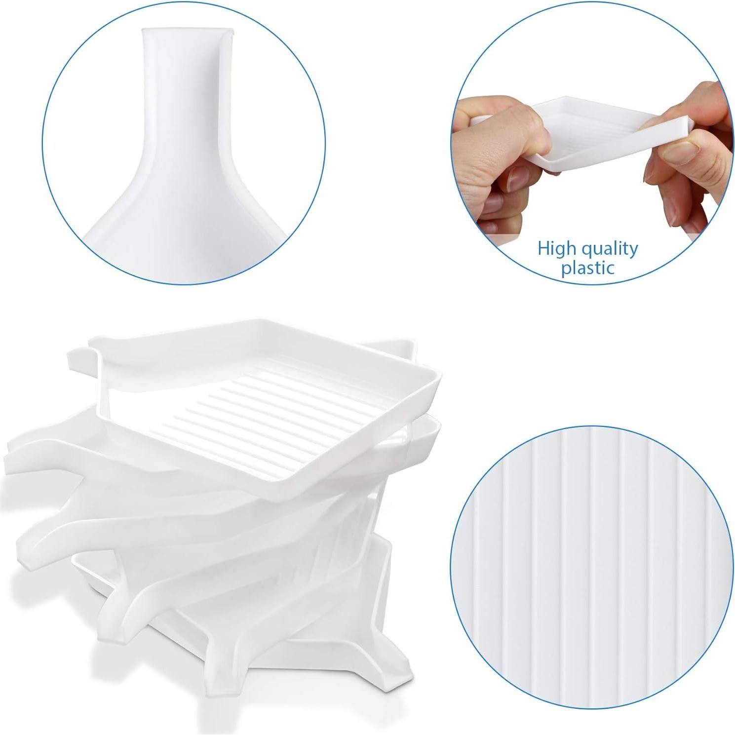 6 Bandejas de Clasificación de Perlas FEBSNOW 9.7x5.6 cm